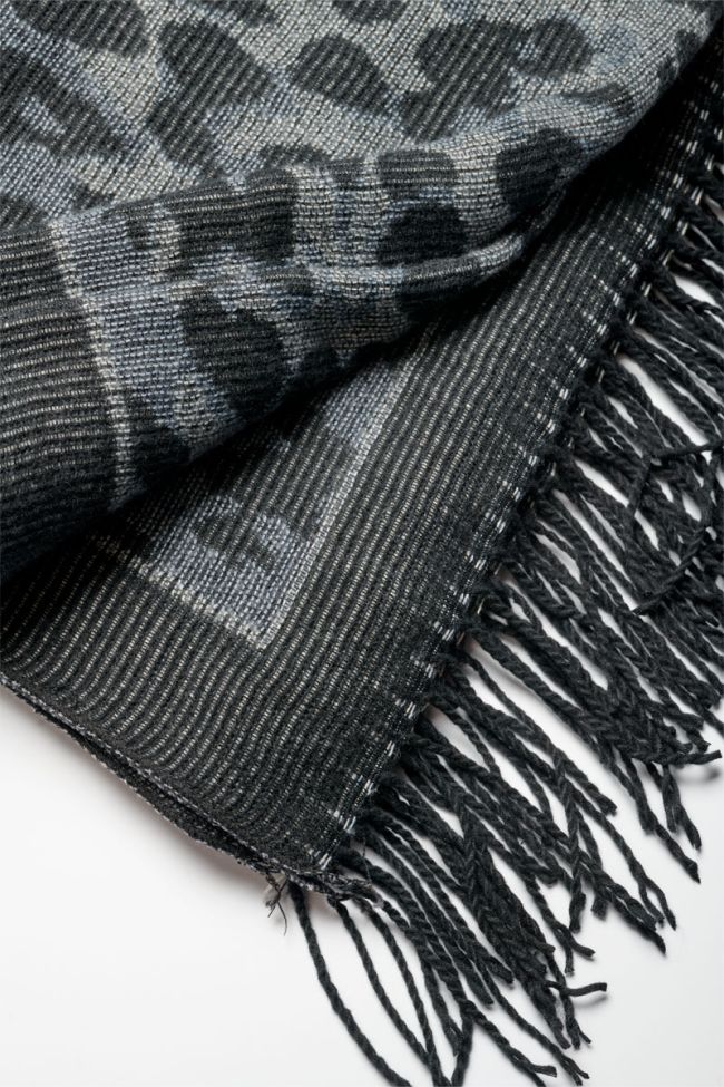 Echarpe Limmat à motif léopard