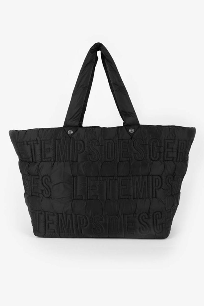 Sac cabas matelassé Luna noir