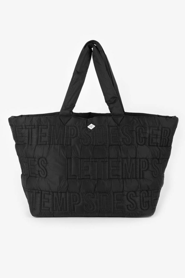 Sac cabas matelassé Luna noir