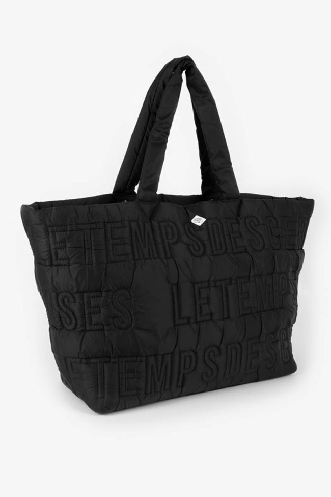 Sac cabas matelassé Luna noir