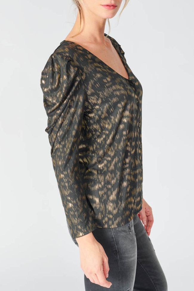 Blouse Preston noire et dorée