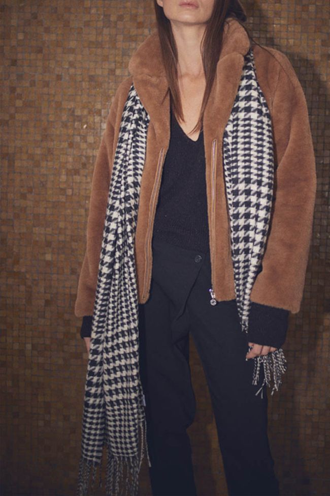 Echarpe Thur à motif pied de poule