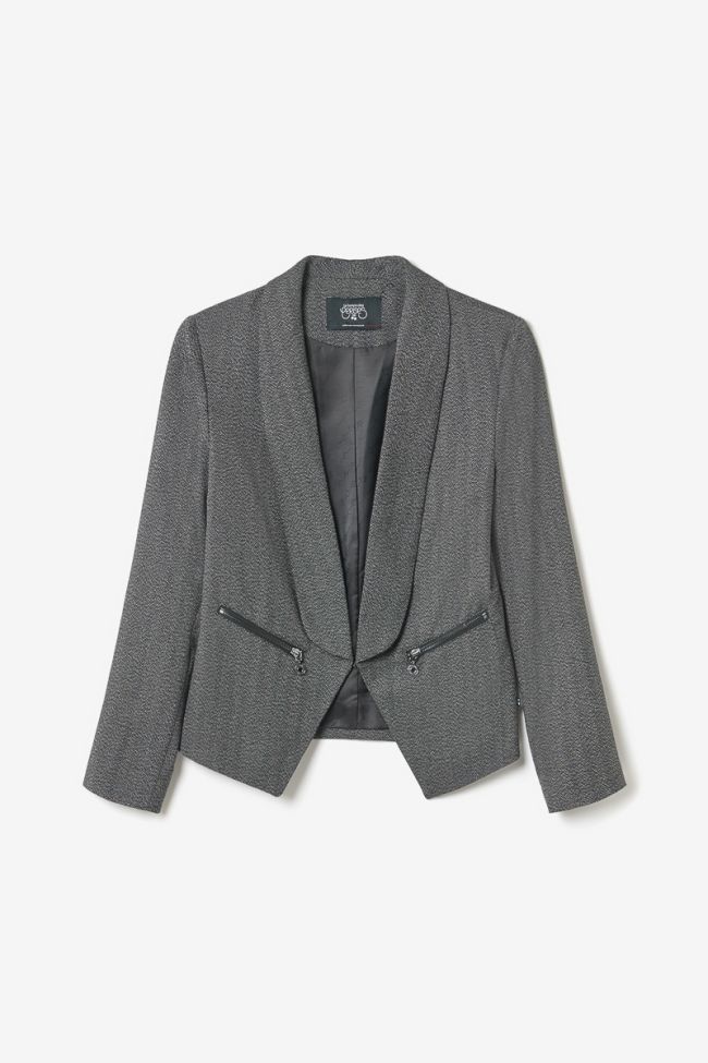 Veste blazer Timmy à chevrons gris