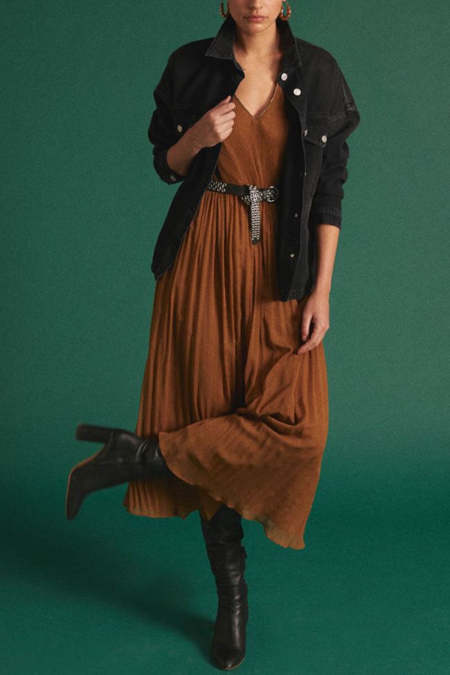 Robe longue Toby caramel