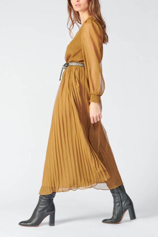 Robe longue Toby caramel