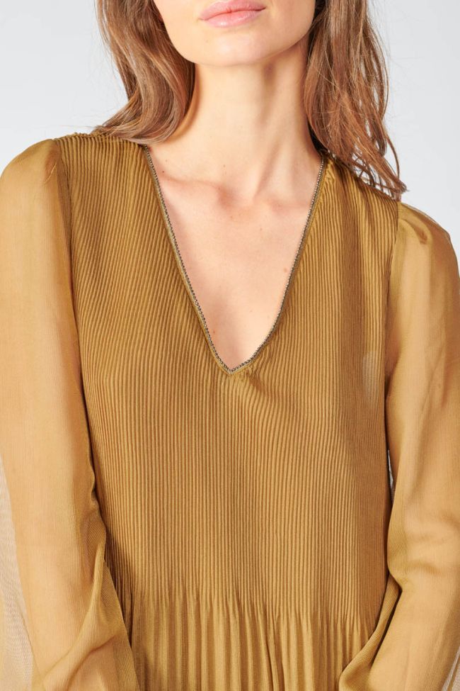 Robe longue Toby caramel