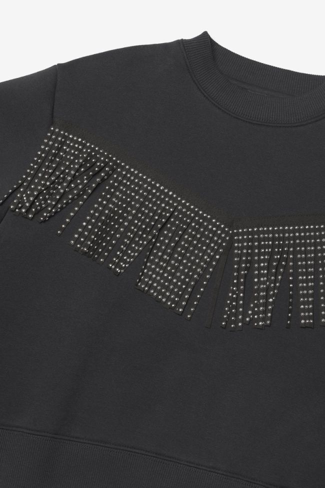 Sweat Bessygi noir à franges