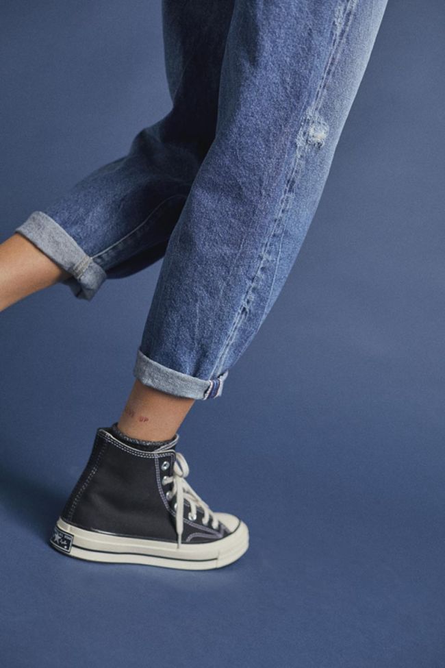 Jeans boyfit Cosa 7/8ème destroy vintage bleu N°4