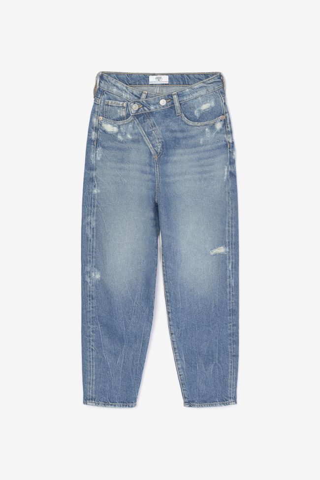 Jeans boyfit Cosa 7/8ème destroy vintage bleu N°4