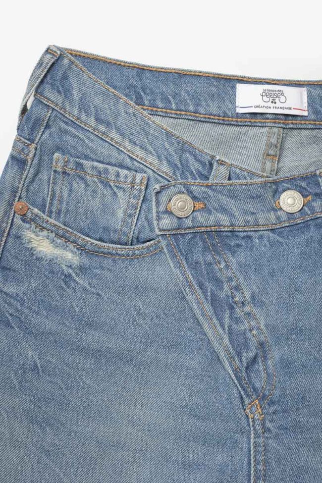 Jeans boyfit Cosa 7/8ème destroy vintage bleu N°4