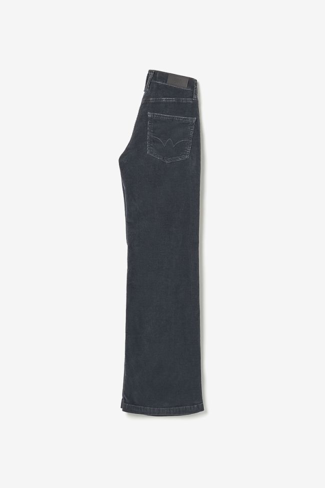 Jeans flare Fancy velours anthracite 