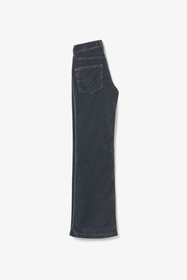 Jeans flare Fancy velours anthracite 