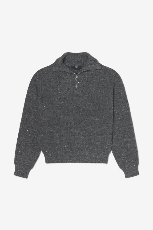 Pull Kristingi gris à paillettes