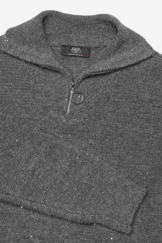 Pull Kristingi gris à paillettes
