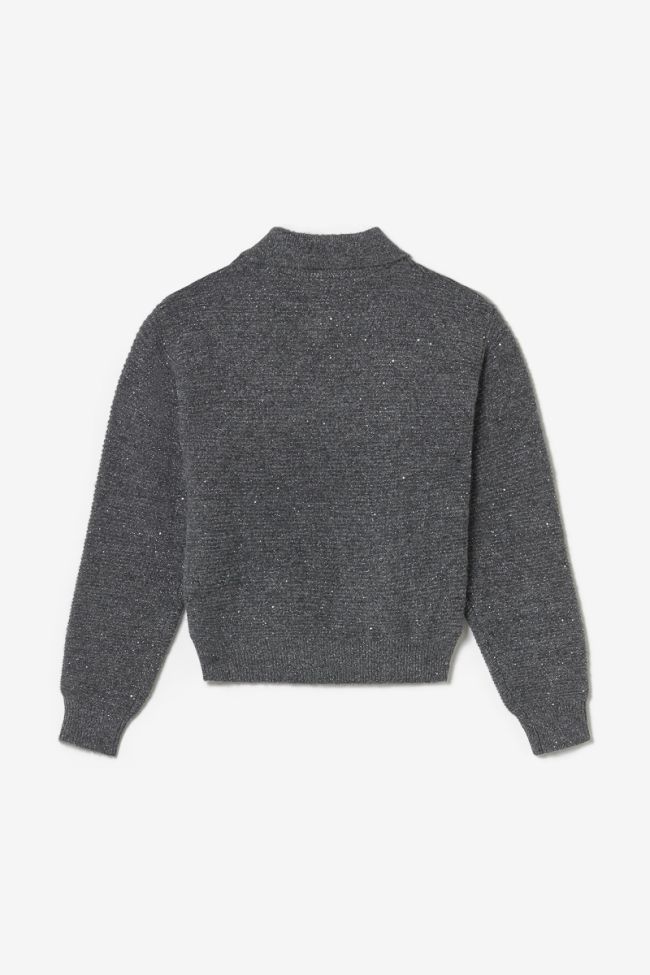 Pull Kristingi gris à paillettes