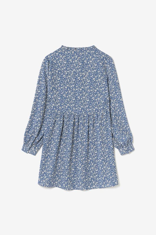 Robe Lattegi bleue à motif fleuri