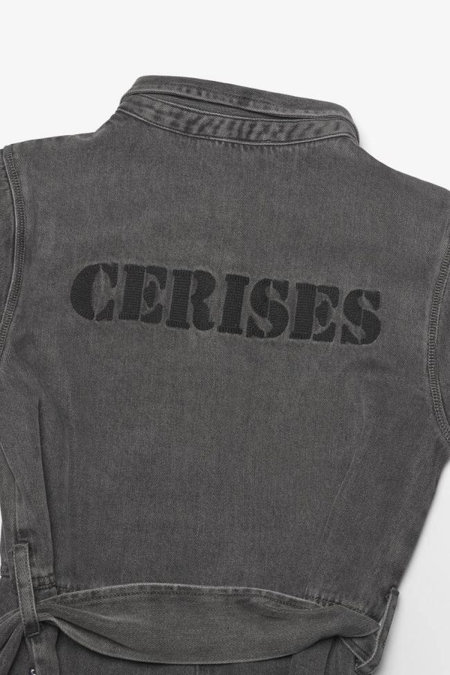 Combinaison pantalon Murraygi en tencel noir délavé 