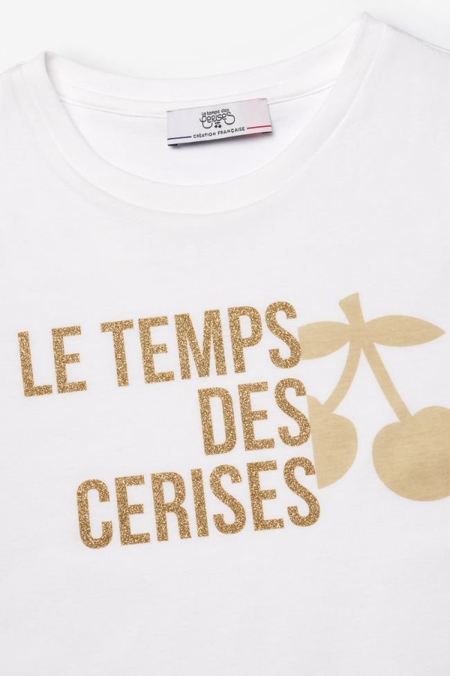 T-shirt Nastiagi écru imprimé