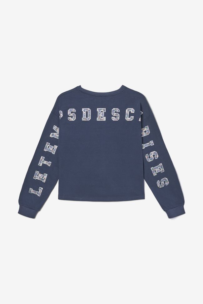 T-shirt manches longues Ponogi bleu marine