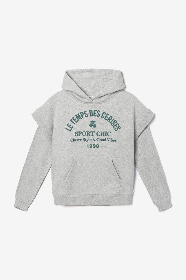 Sweat 2 en 1 Steffygi gris chiné