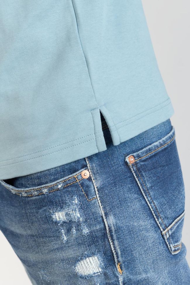 Polo Aron bleu-gris