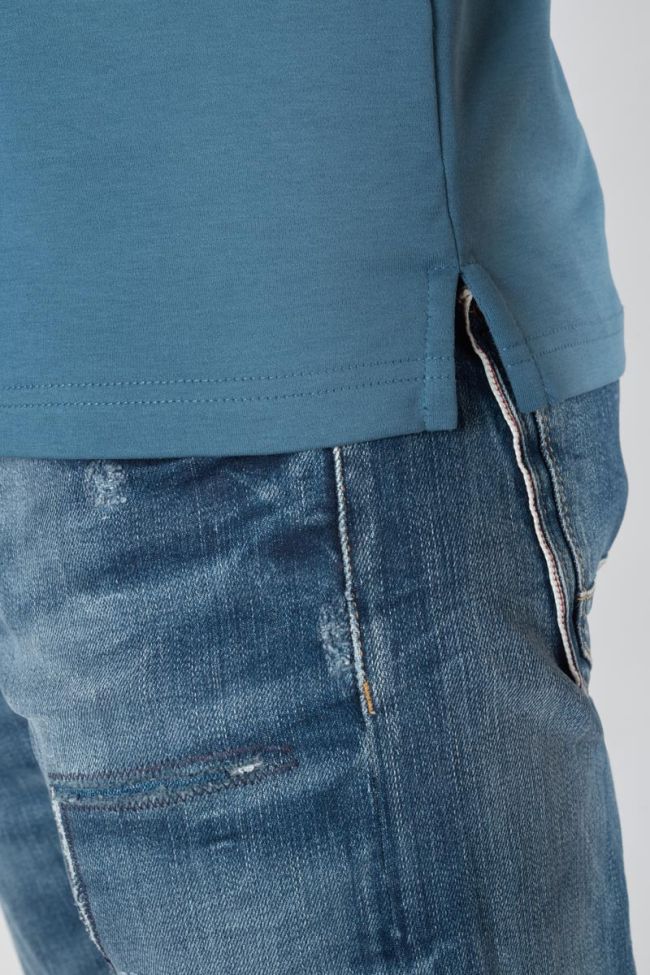 Polo Aron bleu pétrole