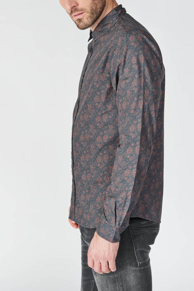 Chemise Briar noir à motif cachemire
