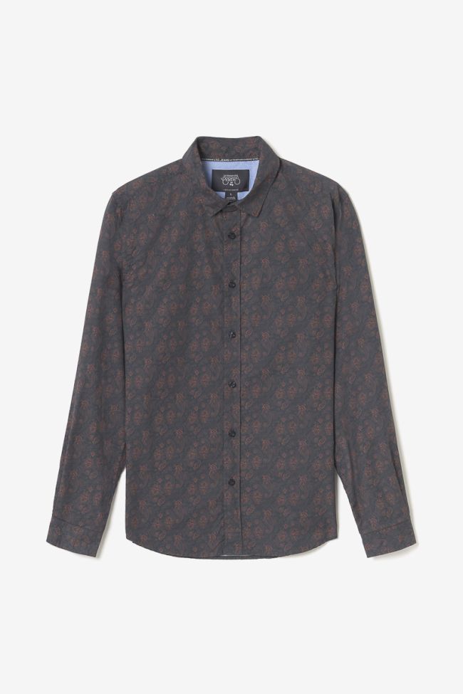 Chemise Briar noir à motif cachemire