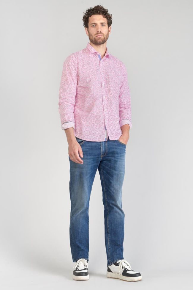 Chemise Brotel rose à motif fleuri