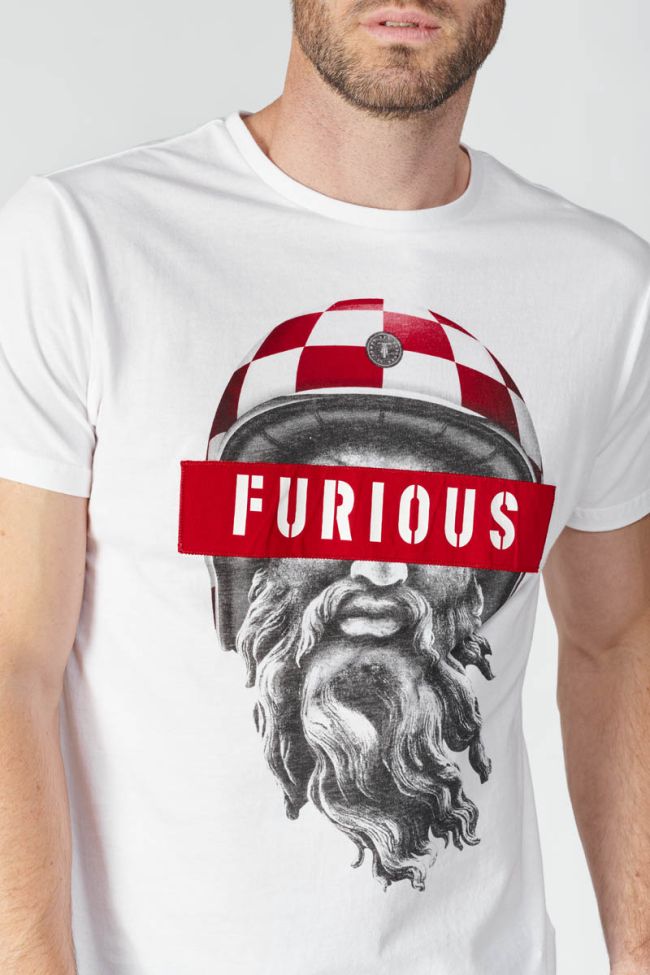 T-shirt Casi blanc imprimé