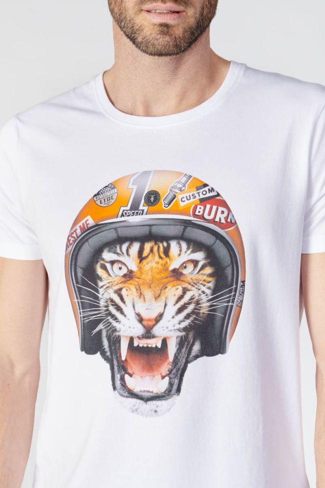 T-shirt Corki blanc imprimé