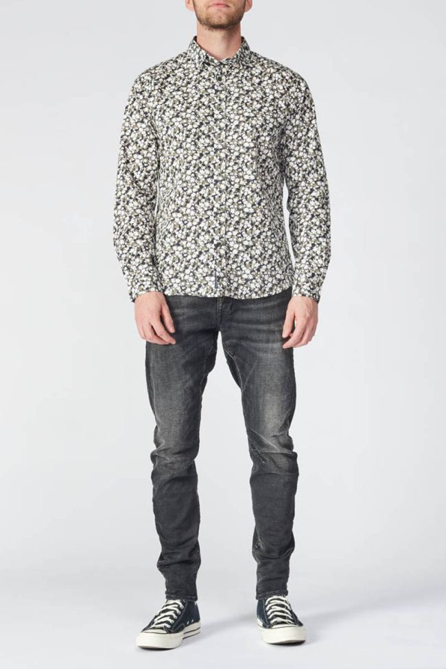 Chemise Fagor kaki à motif fleuri