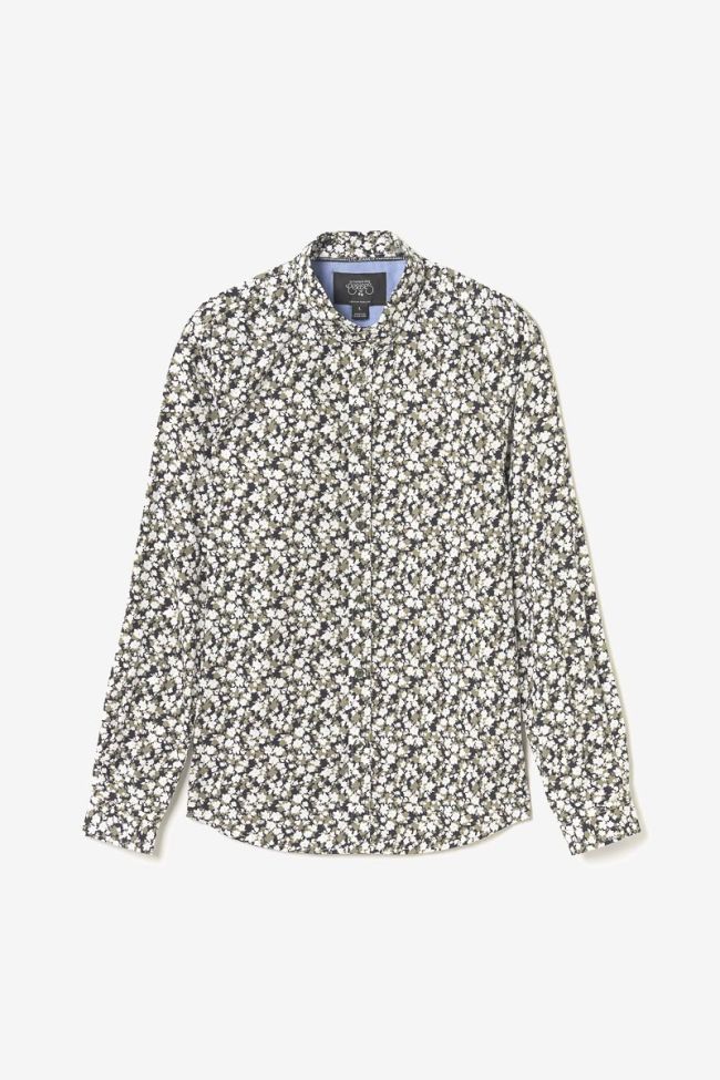 Chemise Fagor kaki à motif fleuri