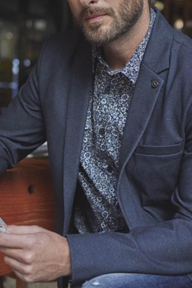 Blazer Faron bleu marine chiné