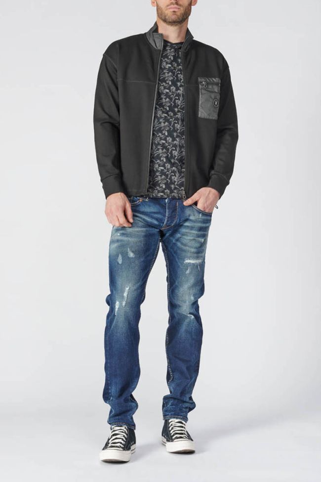 T-shirt Frost noir à motif floral