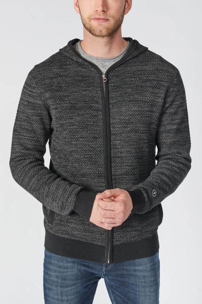 Cardigan à capuche Sion noir