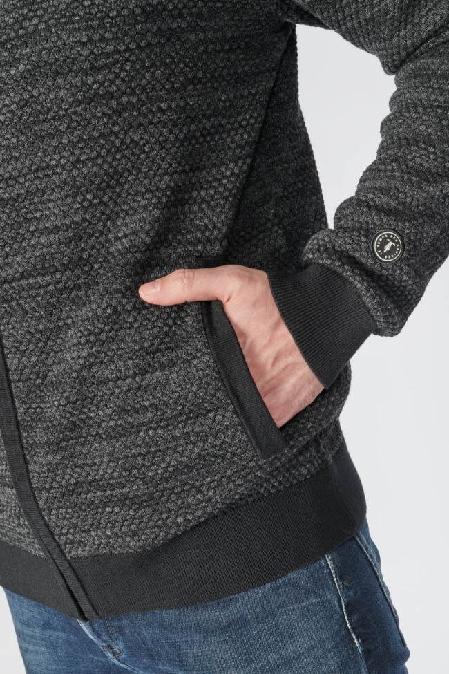 Cardigan à capuche Sion noir