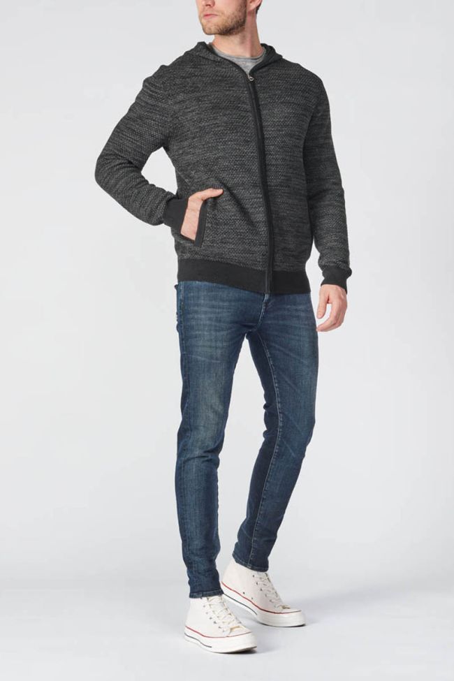 Cardigan à capuche Sion noir