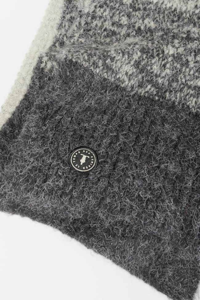 Echarpe Taurin grise et noire