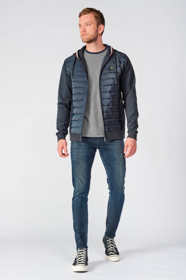 Veste bi-matière Thol bleu marine