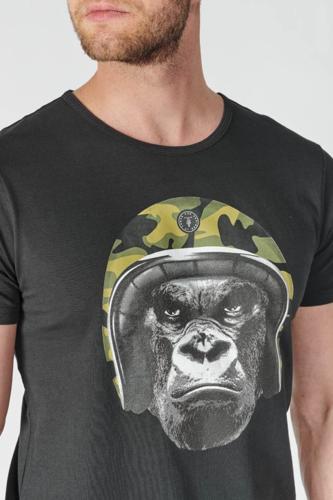 T-shirt Wuko noir imprimé
