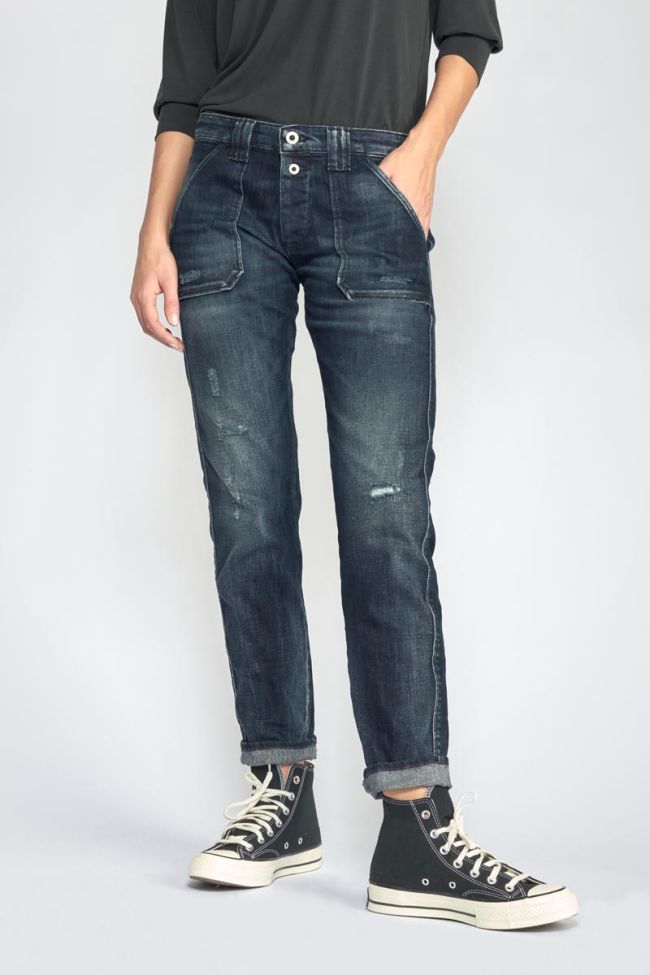 Jeans 200/43 boyfit Cara destroy bleu-noir N°2