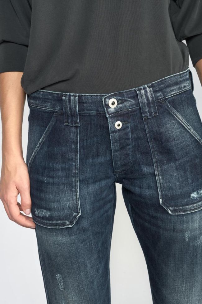 Jeans 200/43 boyfit Cara destroy bleu-noir N°2