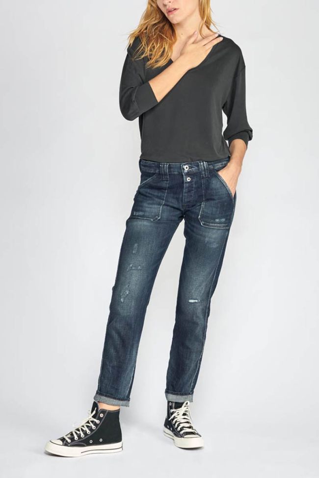 Jeans 200/43 boyfit Cara destroy bleu-noir N°2