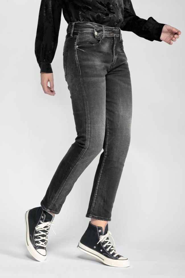 Jeans 400/17 mom Basic taille haute 7/8ème noir N°1