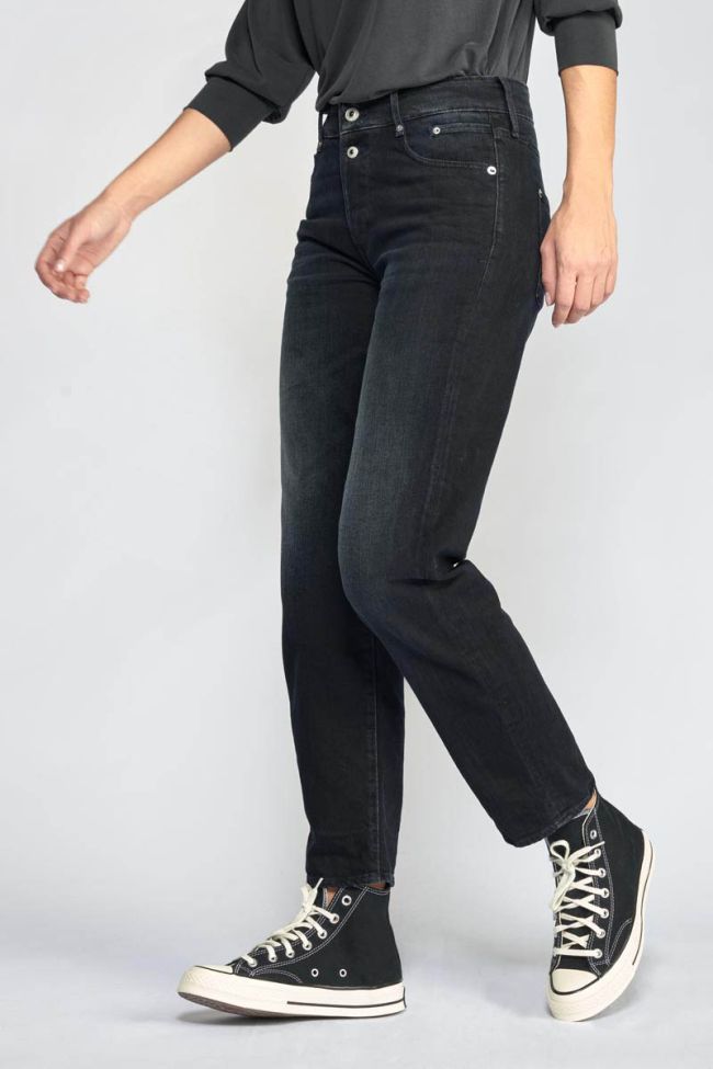 Jeans 400/18 mom Basic taille haute 7/8ème bleu-noir N°1