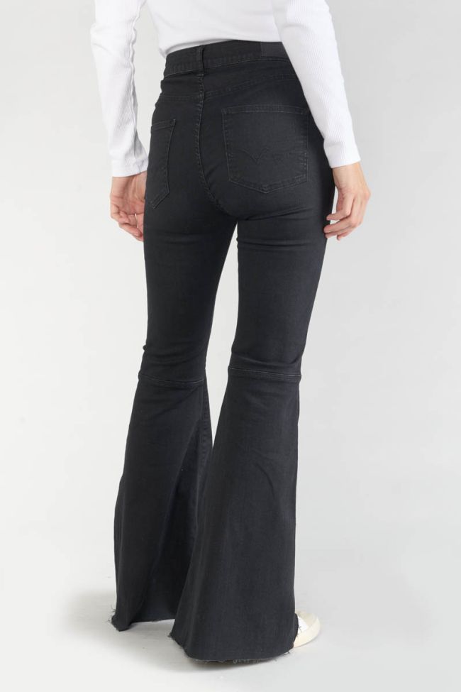 Jeans flare Alberta taille haute noir N°0