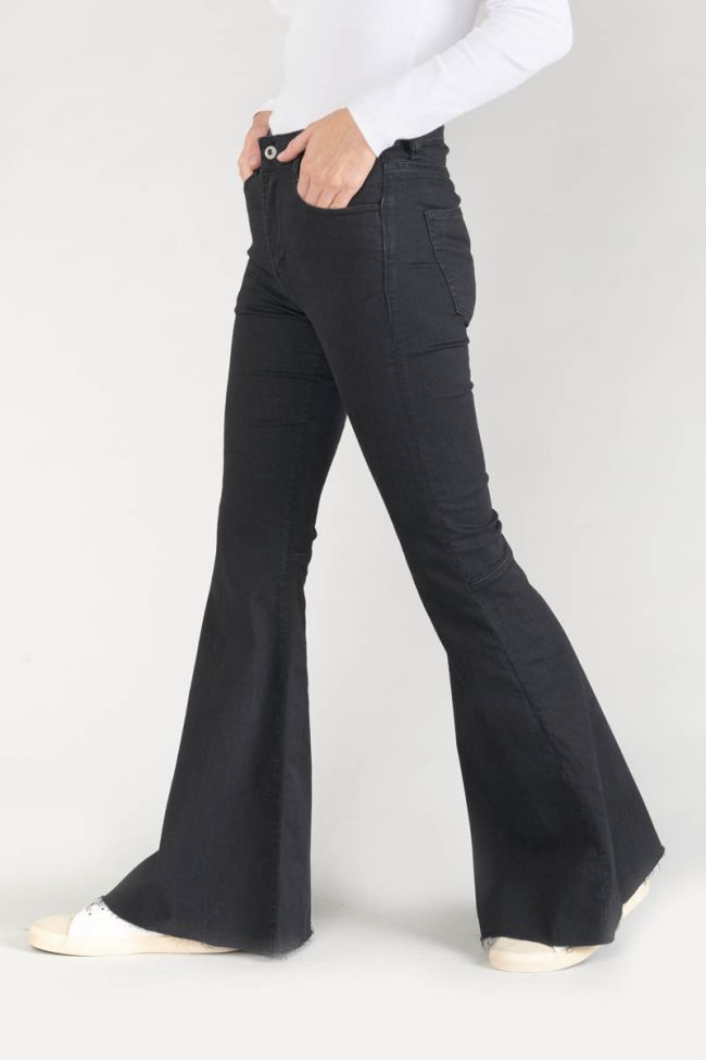 Jeans flare Alberta taille haute noir N°0