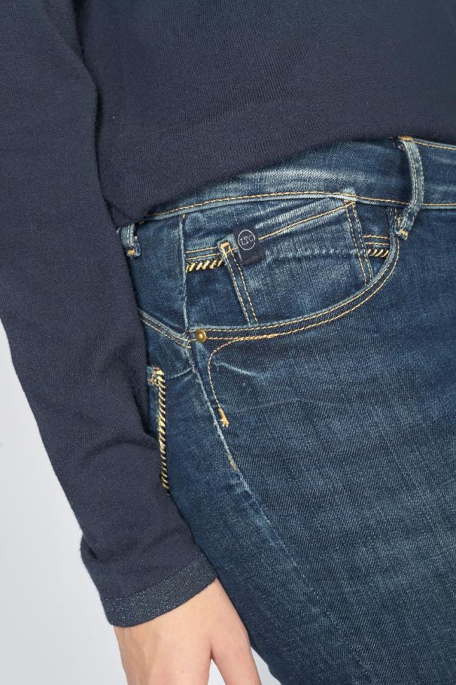 Jeans pulp slim Cluzo 7/8ème bleu N°2