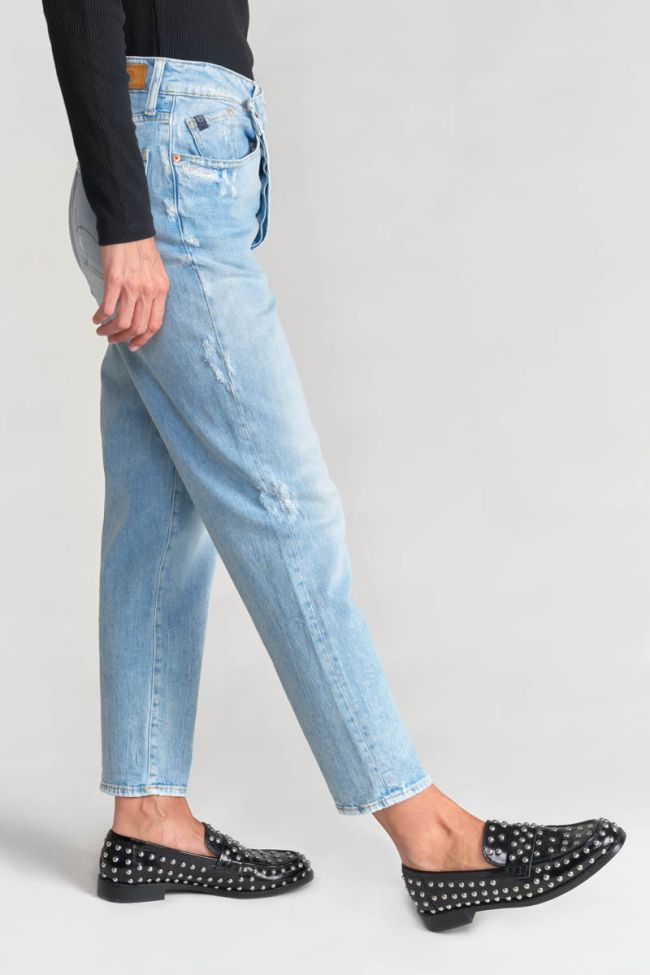 Jeans boyfit Cosy 7/8ème destroy bleu N°5